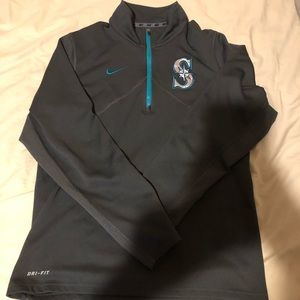 Nike Men’s Dri-Fit Seattle Mariners 3/4 Zip Small